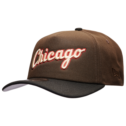 

New Era Mens New Era White Sox Foam 90 Years A Frame 940 Cap - Mens Black/Walnut Size One Size