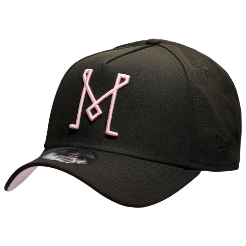 

New Era Mens New Era Inter Miami A-Frame Adjustable Cap - Mens Black/Pink Size One Size