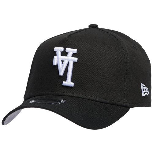 

New Era Mens New Era Dodgers A Frame Upside LA Adjustable Cap - Mens Black/White Size One Size