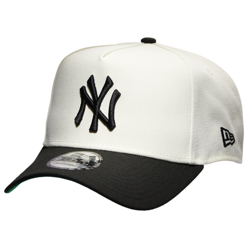 

New Era Mens New York Yankees New Era Yankees A Frame 2T Adjustable Cap - Mens White/Black Size One Size