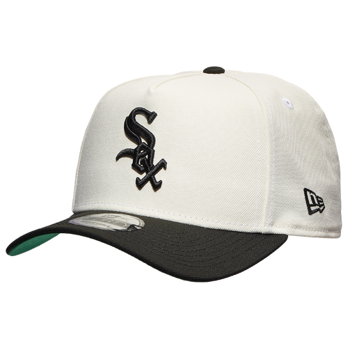 

New Era Mens Chicago White Sox New Era White Sox A Frame 2T Adjustable Cap - Mens White/Black Size One Size