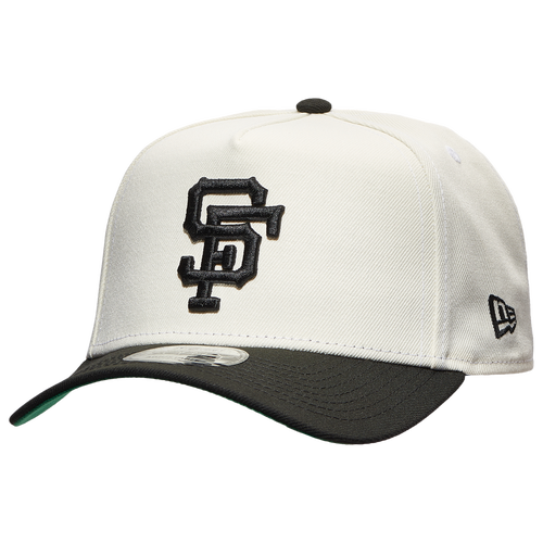 

New Era Mens San Francisco Giants New Era Giants A Frame 2T Adjustable Cap - Mens Black /White Size One Size