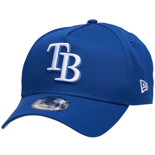 New Era Mens Tampa Bay Rays Rays A Frame Adjustable Cap - - White / Royal
