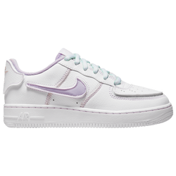 Boys' Grade School - Nike Air Force 1 - White/Teal