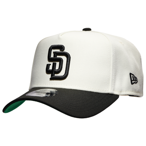 

New Era San Diego Padres New Era Padres 9FORTY A-Frame Cap - Adult White/Black Size One Size