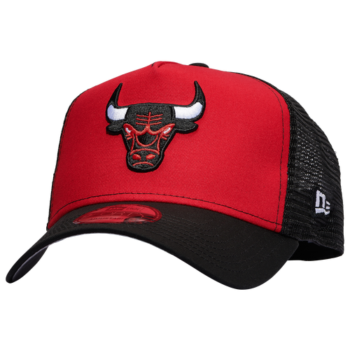 Shop New Era Chicago Bulls  Bulls 9forty A-frame Trucker In Red/black