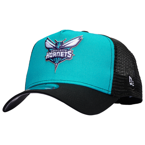 

New Era Charlotte Hornets New Era Hornets 9FORTY A-Frame Trucker - Adult Teal/Black Size One Size