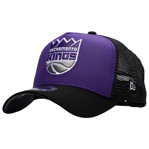 

New Era Sacramento Kings New Era Kings 9FORTY A-Frame Trucker - Adult Purple/Black Size One Size