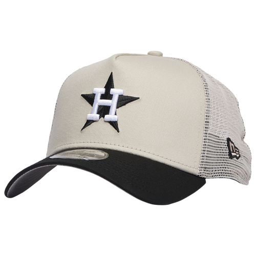 

New Era Mens Houston Astros New Era Astros 9Forty Trucker Cap - Mens Black/Stone Size One Size