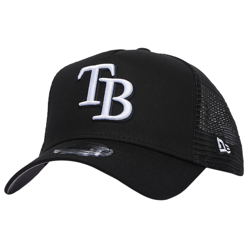 

New Era Mens Toronto Blue Jays New Era Rays A Frame Trucker Hat - Mens Black/White Size One Size