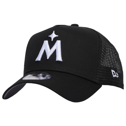 

New Era Mens Minnesota Twins New Era Twins A Frame Trucker Cap - Mens Black/White Size One Size