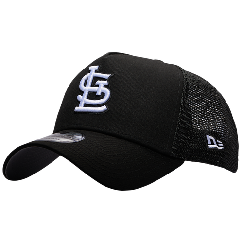 

New Era Mens St. Louis Cardinals New Era Cardinals A Frame Trucker Cap - Mens White/Black Size One Size