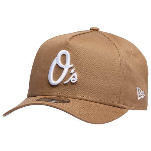 

New Era Mens Baltimore Orioles New Era Orioles A Frame Adjustable Cap - Mens Khaki/White Size One Size