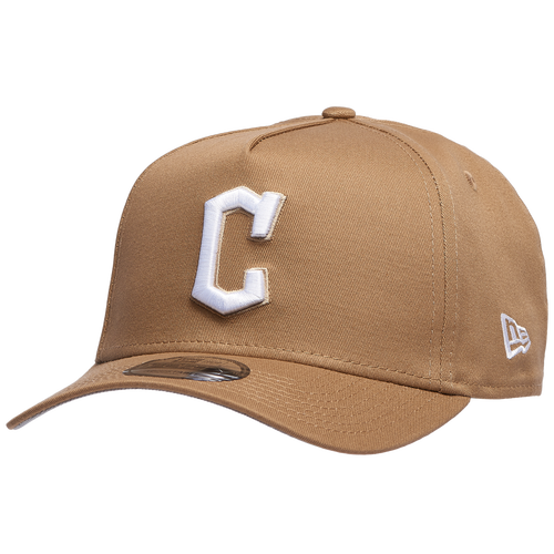 

New Era Mens Cleveland Guardians New Era Guardians A Frame Adjustable Cap - Mens Khaki/White Size One Size