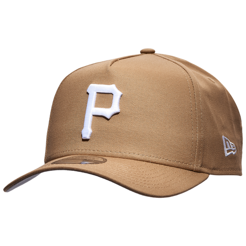 

New Era Mens Pittsburgh Pirates New Era Pirates A Frame Adjustable Cap - Mens Khaki/White Size One Size