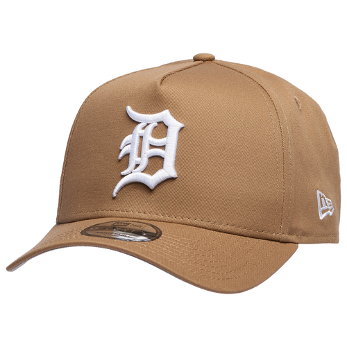 

New Era Mens Detroit Tigers New Era Tigers A Frame Adjustable Cap - Mens Khaki/White Size One Size