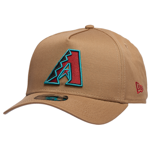 

New Era Mens Arizona Diamondbacks New Era Diamondbacks A Frame Adjustable Cap - Mens Khaki/White Size One Size