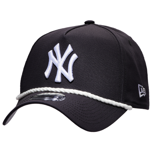 

New Era Mens New York Yankees New Era Yankees A Frame Adjustable Cap - Mens Navy/White Size One Size