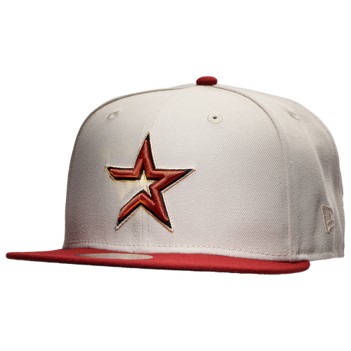 

New Era New Era Astros 59Fifty 40th Stone Cap - Adult Gray/Red Size 7