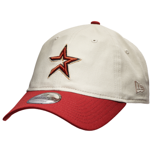 

New Era New Era Astros 9Twenty Adjustable Stone Cap - Adult Gray/Red Size One Size