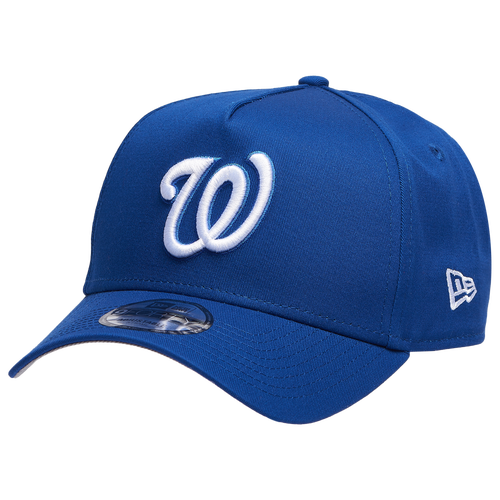 New Era Mens Washington Nationals Nationals 940 A Frame Adjustable Cap - - Light Royal / White