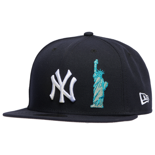 

New Era Mens New York Yankees New Era Yankees A Frame SOL Adjustable Cap - Mens White/Navy Size 7