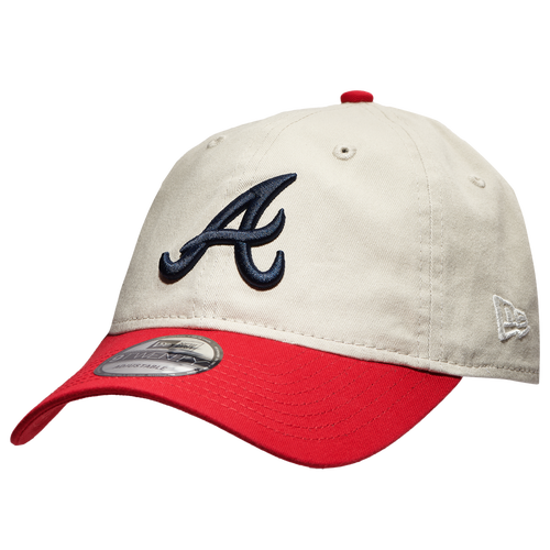 ADULT - New Era Braves 9Twenty Stone Adjustable Hat - Gray/Red