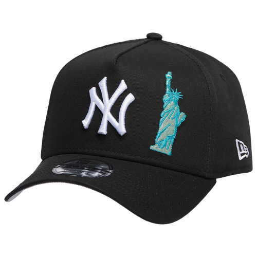 

New Era Mens New Era Yankees A Frame SOL Adjustable Cap - Mens Black/White Size One Size