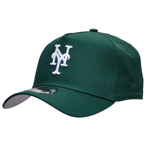 

New Era Mens New York Mets New Era New York Mets 9FORTY A-Frame Cap - Mens Green/White Size One Size