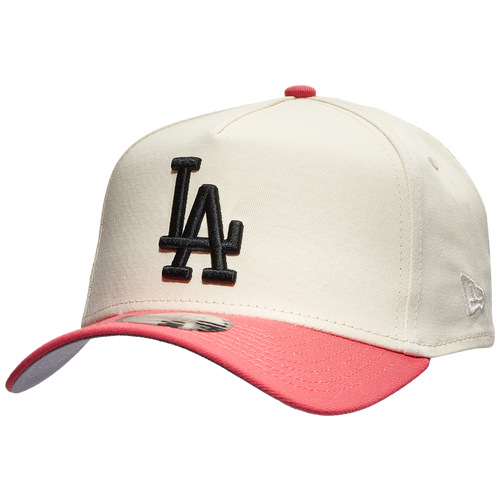 

New Era Mens Los Angeles Dodgers New Era Dodgers 9FORTY AF Chrome & Coral Cap - Mens Pink/White Size One Size