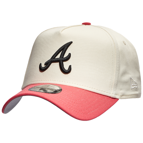 

New Era Mens Atlanta Braves New Era Braves 9FORTY AF Chrome & Coral Cap - Mens Pink/White Size One Size