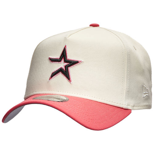 

New Era Mens Houston Astros New Era Astros 9FORTY AF Chrome & Coral Cap - Mens Pink/White Size One Size