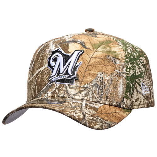 

New Era Mens Milwaukee Brewers New Era Brewers 9FORTY AF Realtree Cap - Mens Green/Brown/Black Size One Size