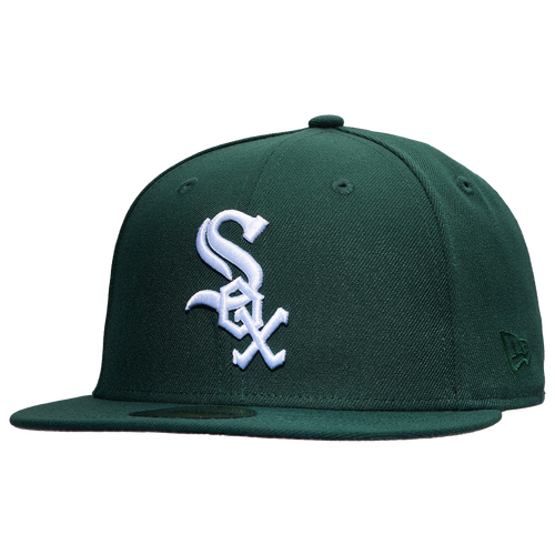 

New Era New Era White Sox 5950 Fitted Hat - Adult Dark Green/White Size 7