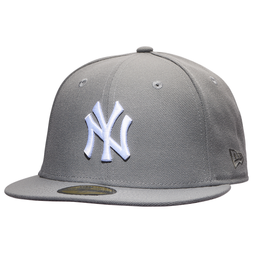 

New Era New Era Yankees 59Fifty Fitted Hat - Adult Gray/White Size 7