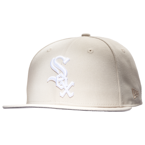 

New Era New Era White Sox 5950 Fitted Hat - Adult White/Stone Size 7