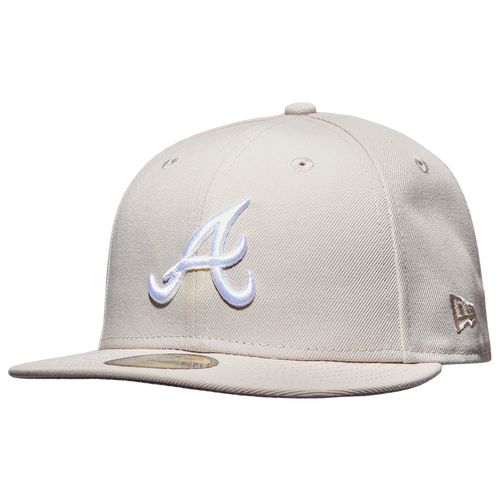 

New Era New Era Brave 59Fifty Fitted Hat - Adult Stone/White Size 7