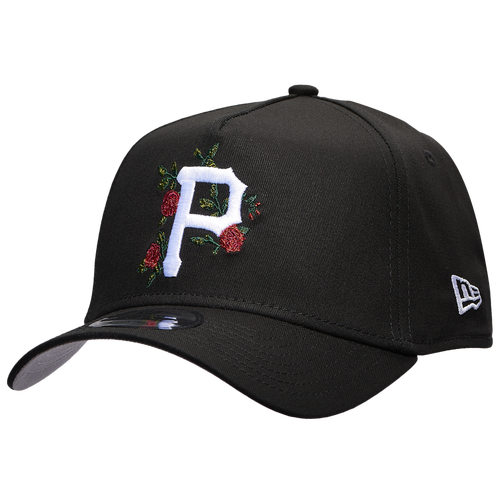 

New Era Mens Pittsburgh Pirates New Era Pirates 940 A Frame Rose Cap - Mens Black/Multi Size One Size