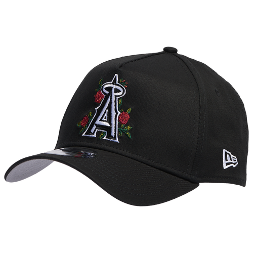 

New Era Mens Los Angeles Angels New Era Angels 940 A Frame Rose Cap - Mens Black/Multi Size One Size