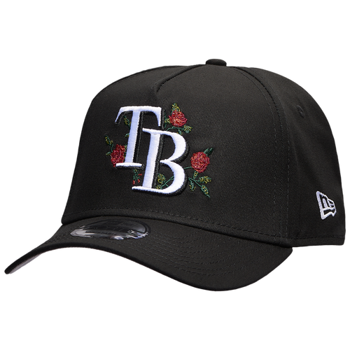 

New Era Mens Tampa Bay Rays New Era Rays 940 A Frame Rose Cap - Mens Black/Multi Size One Size