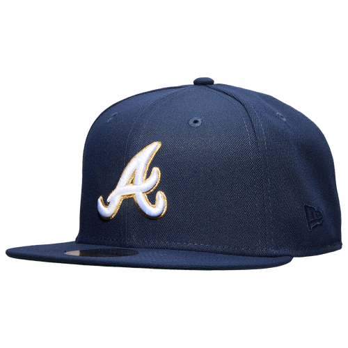 

New Era Mens New Era Braves 59FIFTY Cap - Mens Blue/White Size 7