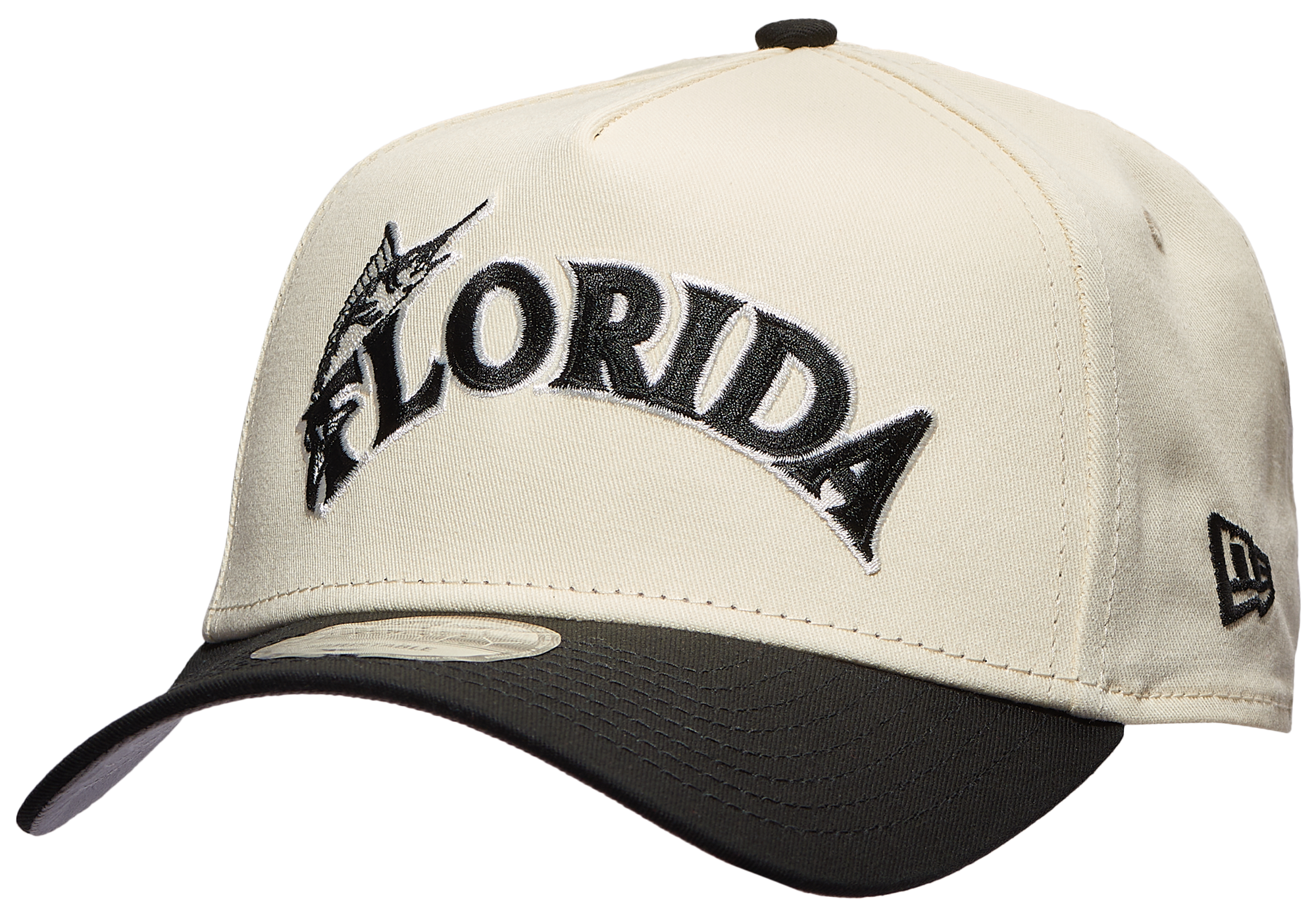 New Era Marlins 940 A Frame Arch Logo Cap - Men's