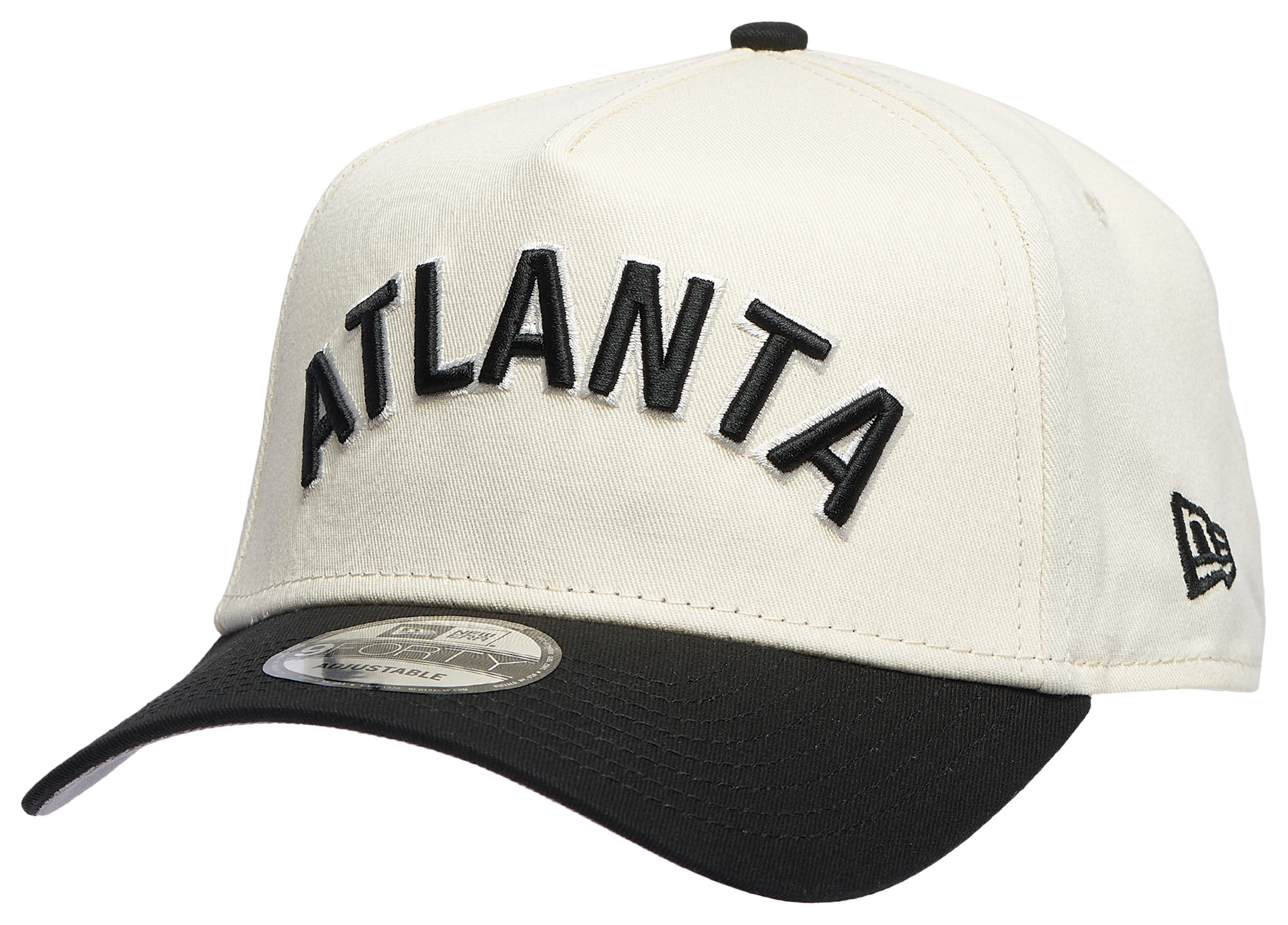 New Era Braves 940 A Frame Arch Logo Cap - Men's