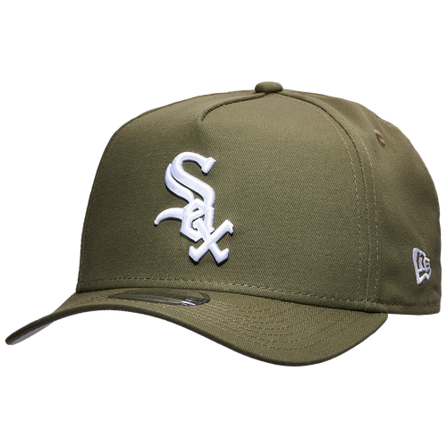 

New Era Mens New Era Chicago White Sox 9FORTY A-Frame Cap - Mens New Olive/White Size One Size