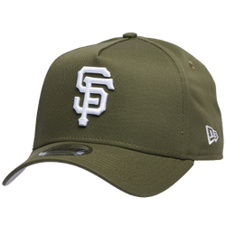 Men's - New Era San Francisco Giants	 9FORTY A-Frame		 Cap - New Olive/White