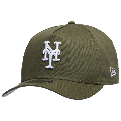 

New Era Mens New York Mets New Era New York Mets 9FORTY A-Frame Cap - Mens New Olive/White Size One Size