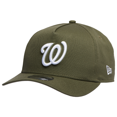 

New Era Mens Washington Nationals New Era Washington Nationals 9FORTY A-Frame Cap - Mens New Olive/White Size One Size