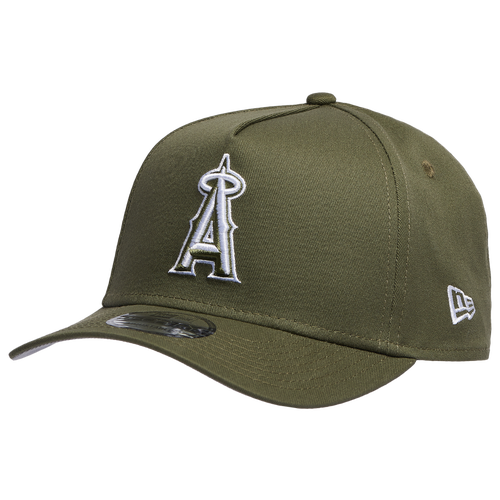 

New Era Mens Los Angeles Angels New Era Anaheim Angels 9FORTY A-Frame Cap - Mens New Olive/White Size One Size