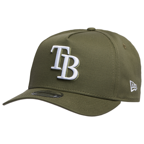 

New Era Mens New Era Tampa Bay Rays 9FORTY A-Frame Cap - Mens New Olive/White Size One Size