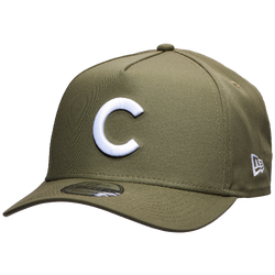 Men's - New Era Chicago Cubs	 9FORTY A-Frame		 Cap - White/New Olive